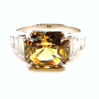 CHRYSOBERYL & DIAMOND RING <br>$9,800