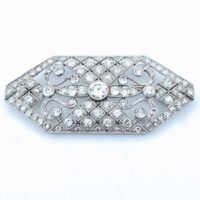 ART DECO DIAMOND BROOCH <br>$6,500