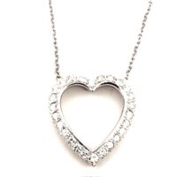18K DIAMOND HEART NECKLACE <br>$3,200