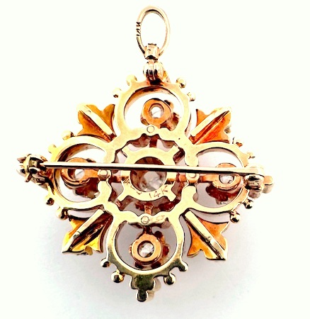 ANTIQUE DIAMOND PIN/PENDANT<br>$4,600 - Image 2