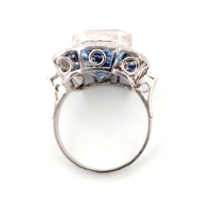 CEYLON SAPPHIRE & DIAMOND RING<br>$24,000 - Image 5